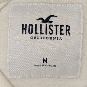 Hollister Women's Cream Colored Hoodie Size Medium